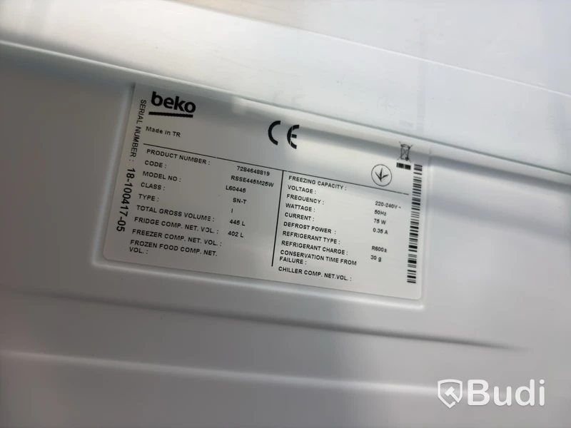 Kylskåp Beko RSSE445M25W, 402 liter
