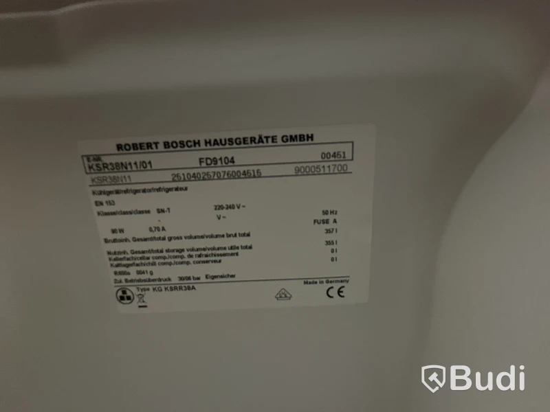 Bosch KSR38N11 refrigerator, 355 liters