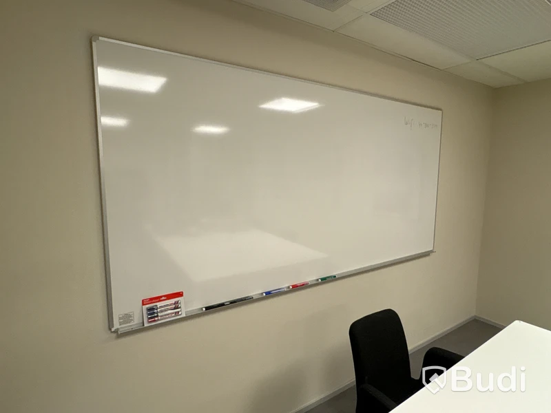 Conference furniture, tables, 8 chairs and cabinets