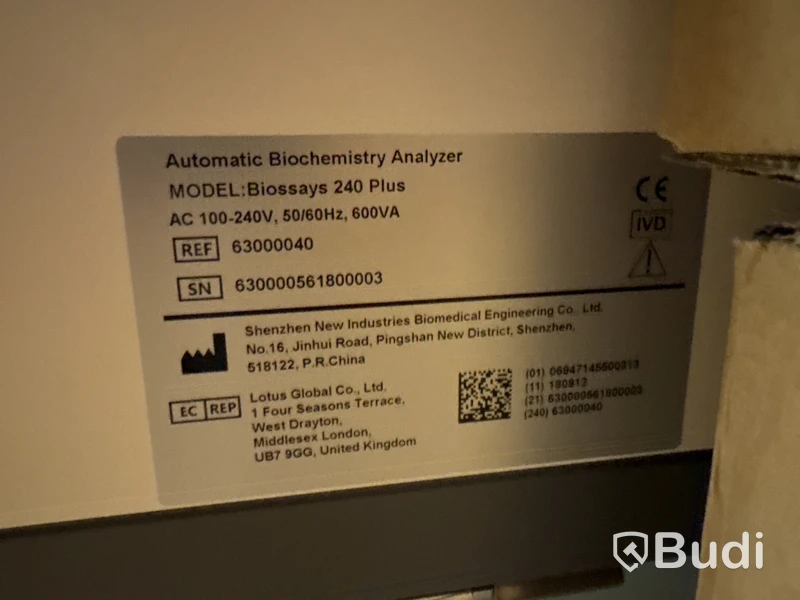 2 pcs Snibe Biossays 240 Plus Biochemistry Analyzers
