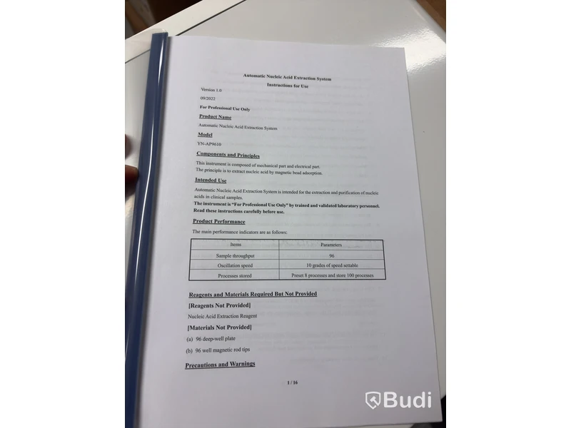 Nukleinsyraextraktor Yaneng BIO YN-AP9610