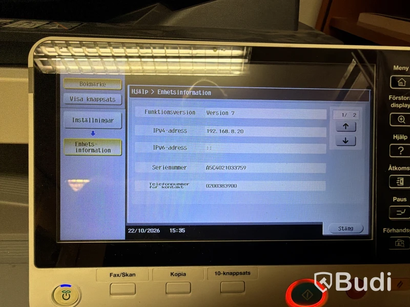 Multifunktionsskrivare Konica Minolta bizhub C224e