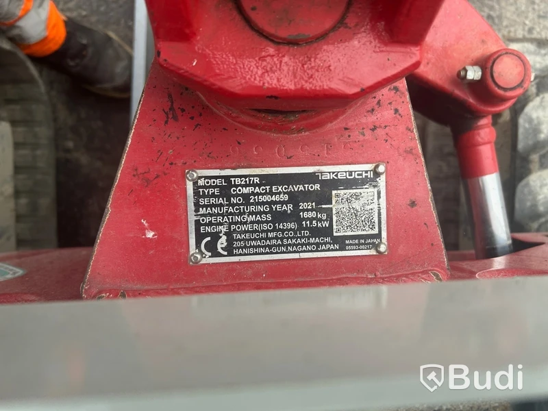 Kompaktgrävmaskin Takeuchi TB217