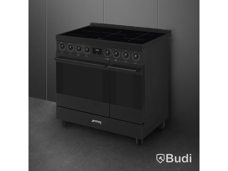 Induktionsspis Smeg 90x60 cm Mattsvart Classic C92IPN2
