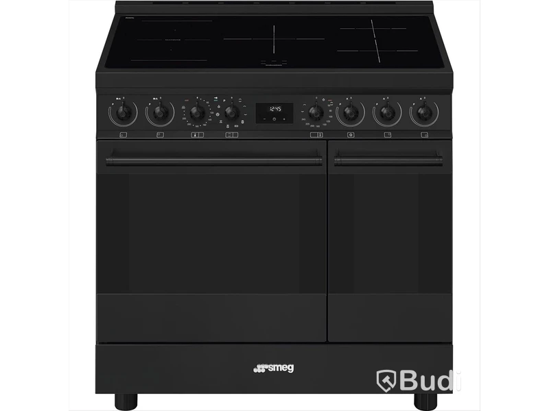 Induktionsspis Smeg 90x60 cm Mattsvart Classic C92IPN2