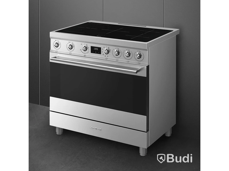 Smeg induction cooker 90x60 cm stainless steel Classic C9IMX2