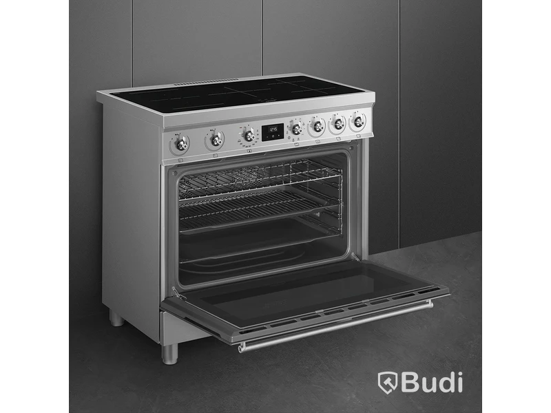 Smeg induction cooker 90x60 cm stainless steel Classic C9IMX2