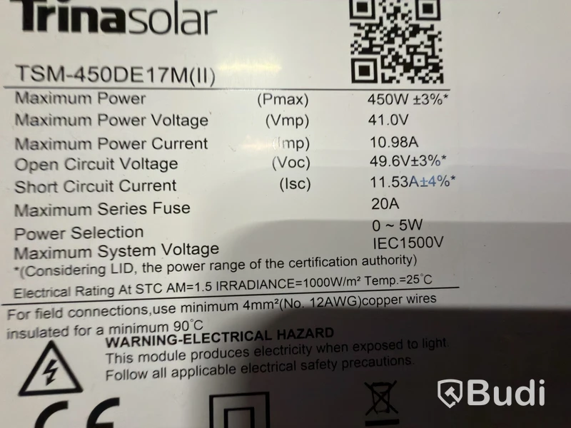 Solar panels, 6 assorted modules