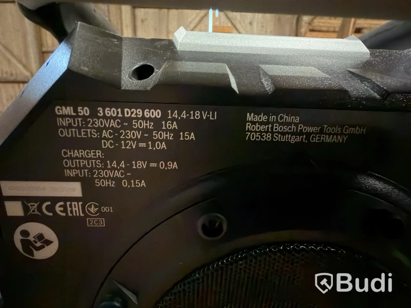 Arbetsplatsradio Bosch GML 50