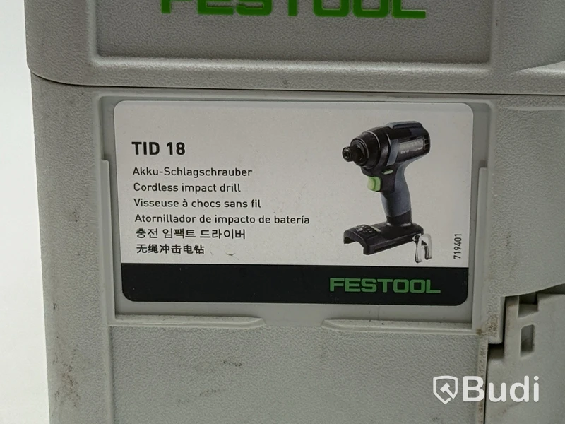 Festool TID 18 Impact Driver, 18 V incl. storage case