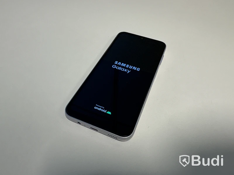Samsung Galaxy mobile phone, light blue