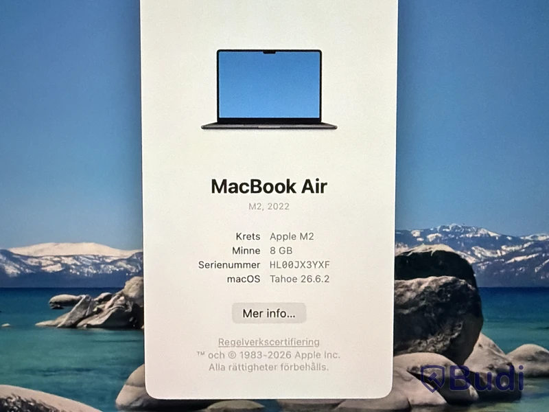 Apple MacBook Air M2 2022, 8 GB, 256 GB