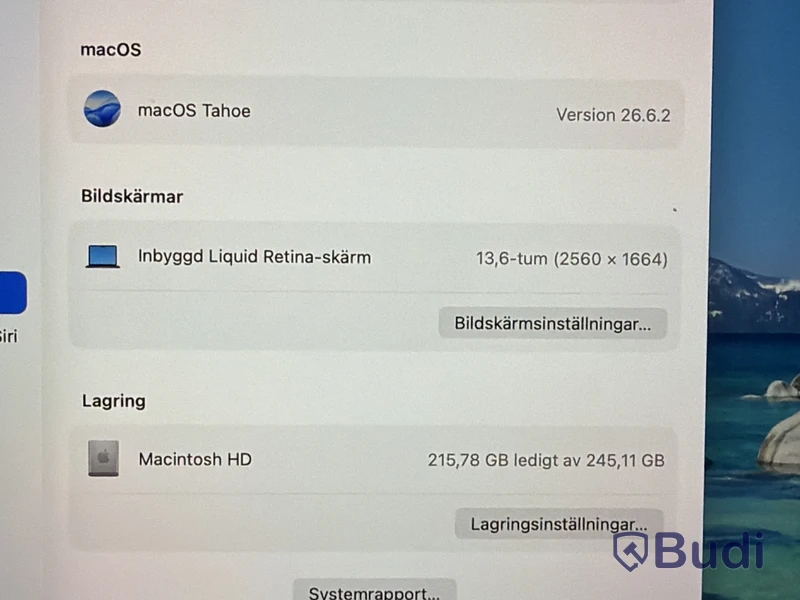 Apple MacBook Air M2 2022, 8 GB RAM, 256 GB SSD