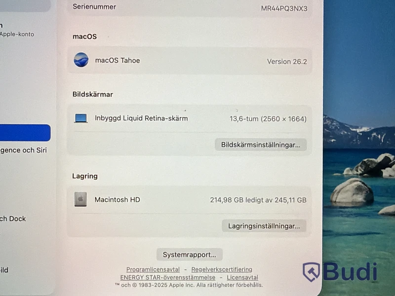 Apple MacBook Air M2 (2022), 8 GB RAM, 256 GB SSD