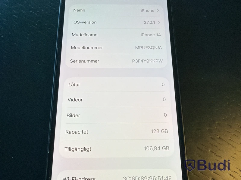 iPhone 14, 128 GB, dark blue