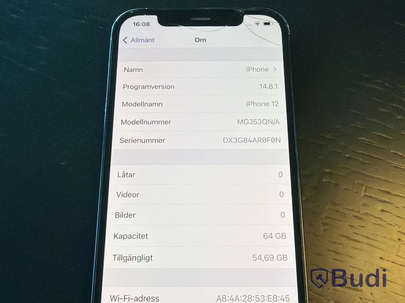 iPhone 12, 64 GB, black (defective)