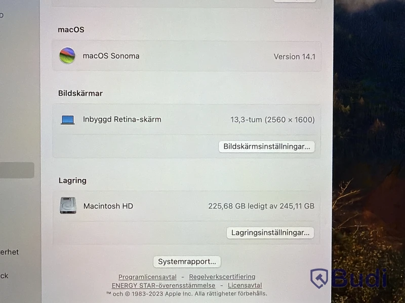 MacBook Pro 13 tum M1 2020, 8 GB RAM