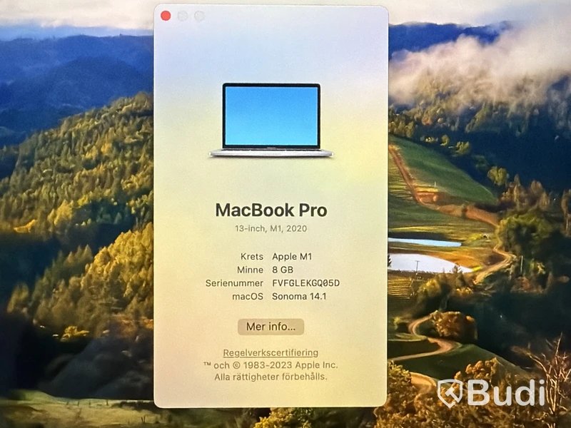 MacBook Pro 13 tum M1 2020, 8 GB RAM