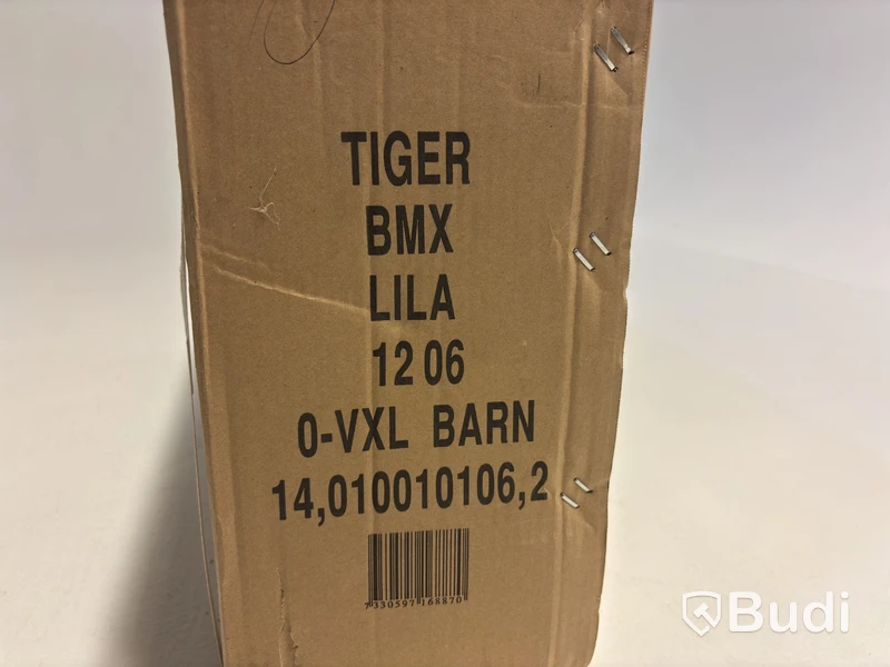 Cykel Tiger, BMX, hjul 12 tum, ram 6 tum, lila