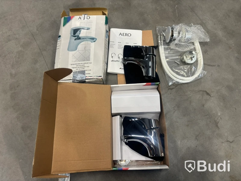2 pcs. Aero basin mixer taps, chrome