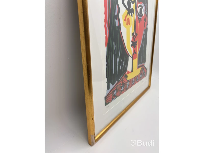 Print after Picasso, Woman with Hat