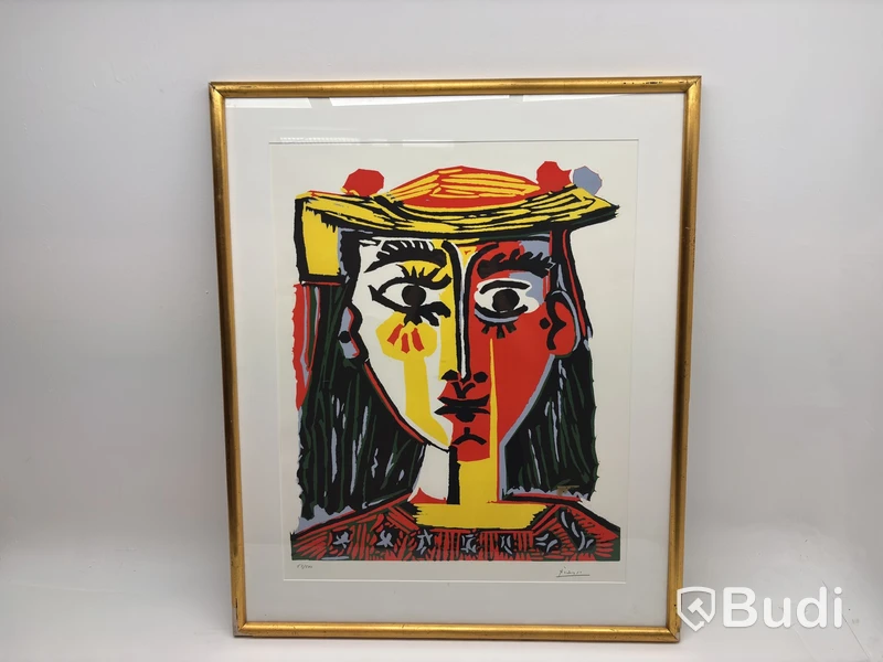 Print after Picasso, Woman with Hat