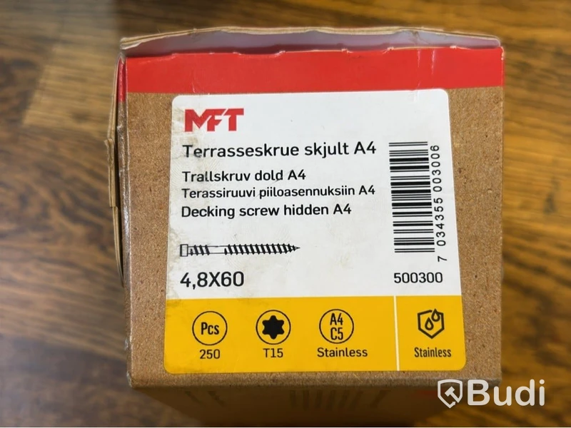 500 st. Trallskruvar MFT, 4,8X60 mm