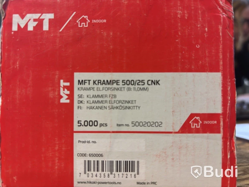 (NEW) 5 pcs. of MFT 500/25 CNK staples, 30,000 pcs. total.