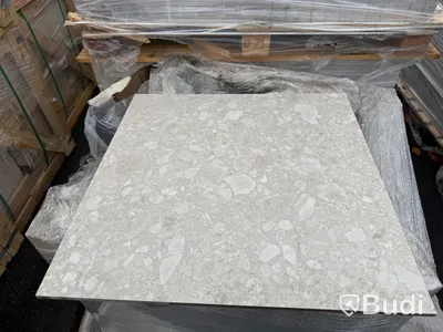 Terazzo Porcelain Stoneware Urbex Beige, 60 x 60 cm