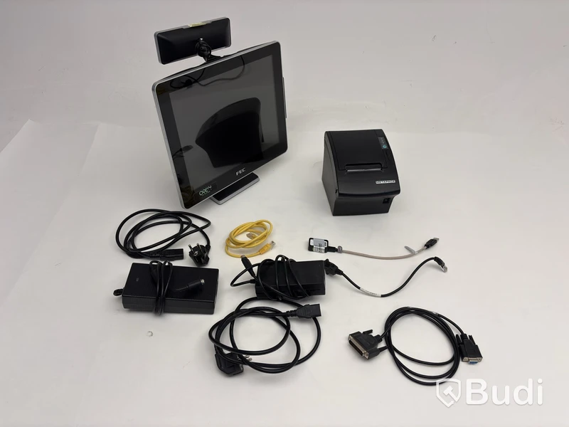 FEC PP-9645C POS system, 15-inch touchscreen and receipt printer