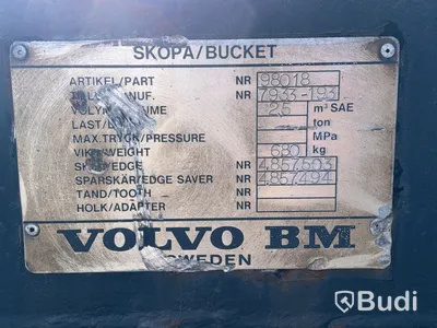 Lastarskopa Volvo BM, 2,5 m³