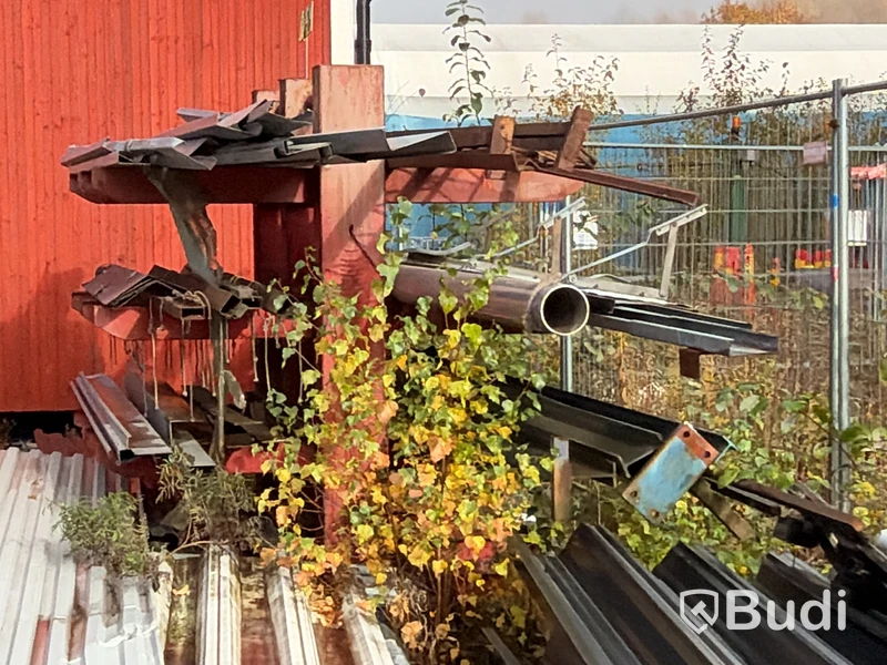Stålprofiler, profilerad plåt & materialställ