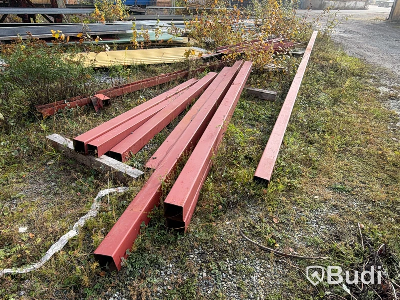 Stålprofiler, profilerad plåt & materialställ