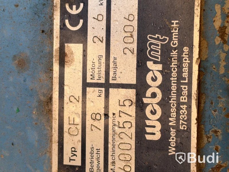 Plate Compactor Weber MT CF 2, 78 kg