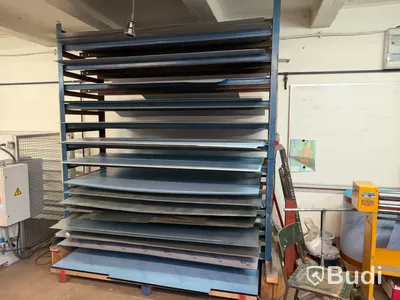 Lot of sheet metal with storage rack