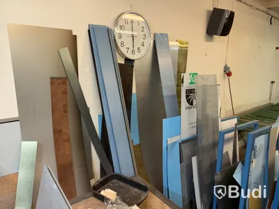 Lot of sheet metal with storage rack