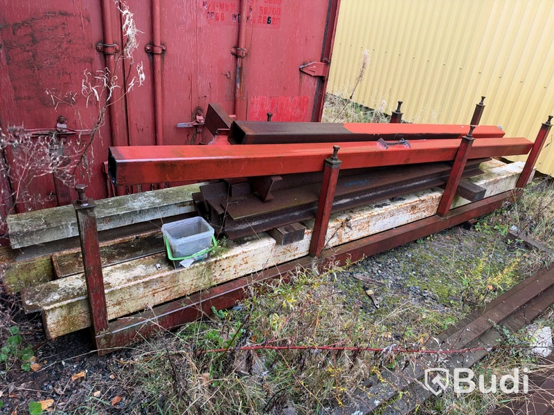 Lot of steel profiles and pipes
