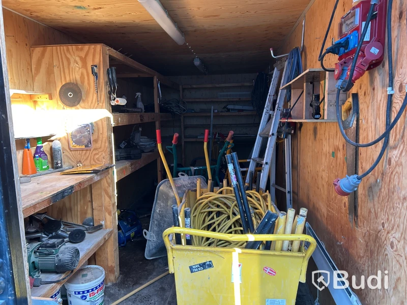 20-foot storage container with electrical installation