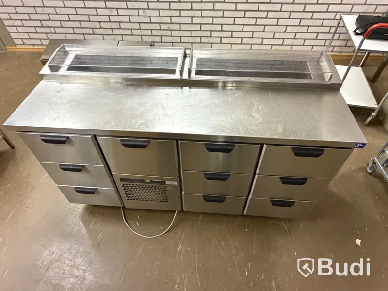 Refrigerated counter with cold well, Porkka COLD LINE 1660 MM