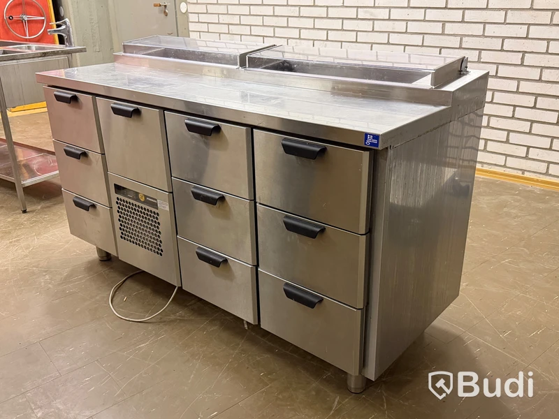 Refrigerated counter with cold well, Porkka COLD LINE 1660 MM