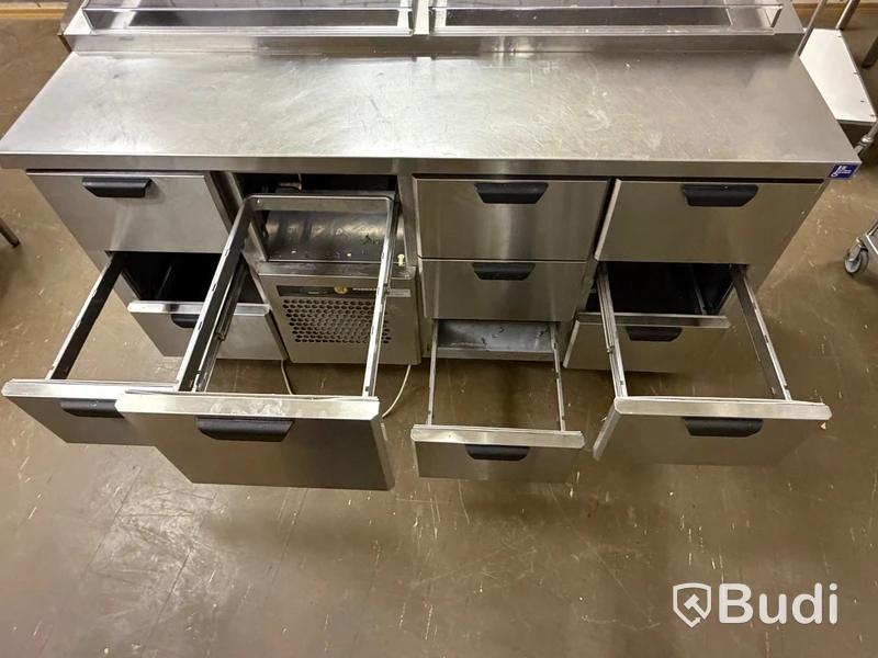 Refrigerated counter with cold well, Porkka COLD LINE 1660 MM