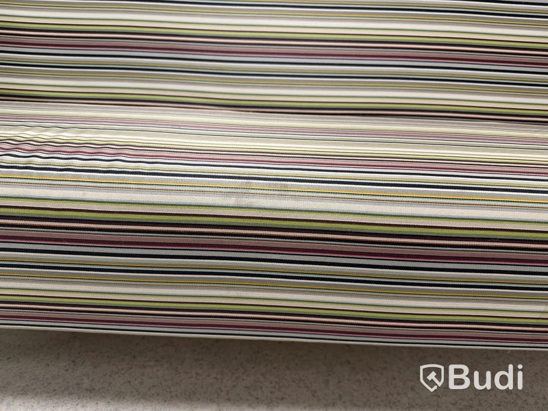 Tyst soffa, Mitab Mute, grön/randig, 222 cm