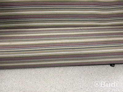 Tyst soffa, Mitab Mute, grön/randig, 222 cm