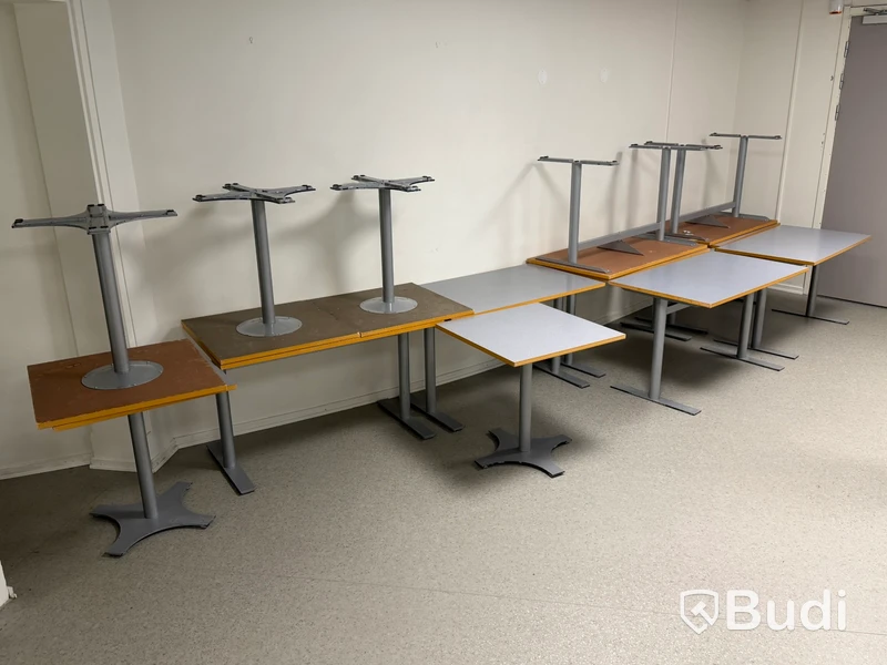 Bord,13 st (8+5), med metallunderreden