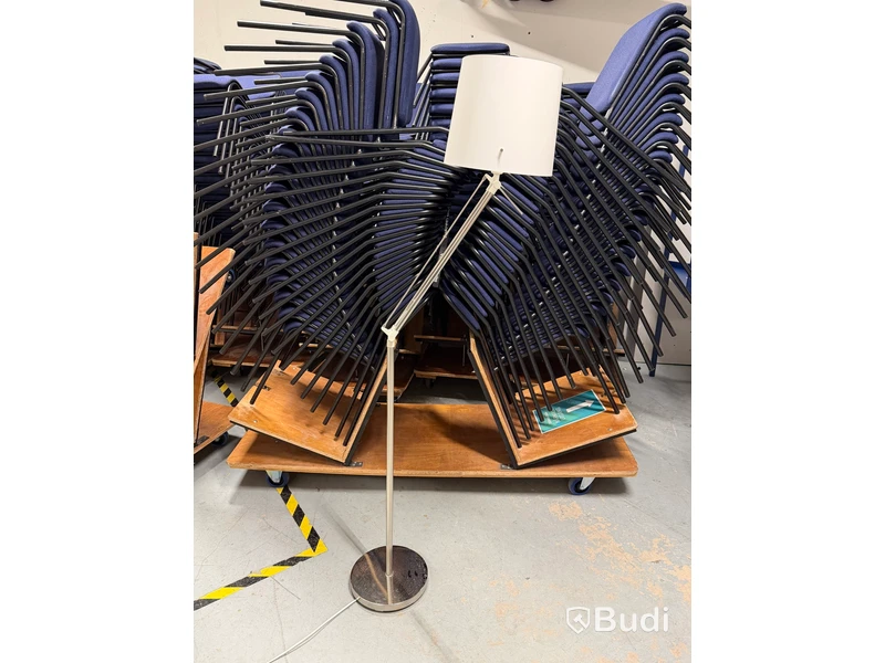 Golvlampa IKEA SAMTID, vit skärm