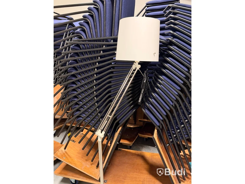 Golvlampa IKEA SAMTID, vit skärm