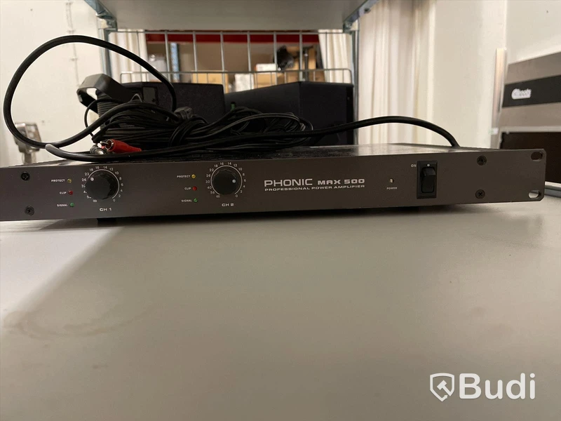 Högtalare Funktion-one F55, 2st samt slutsteg Phonic max 500