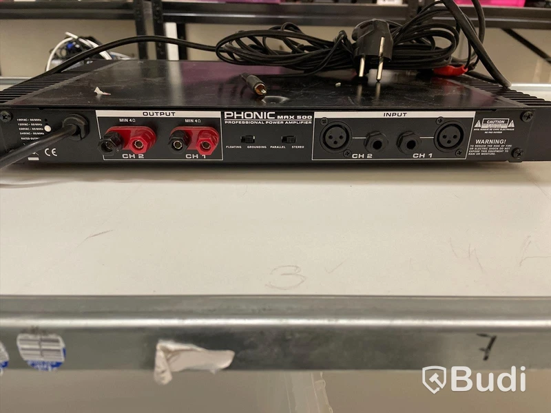Högtalare Funktion-one F55, 2st samt slutsteg Phonic max 500