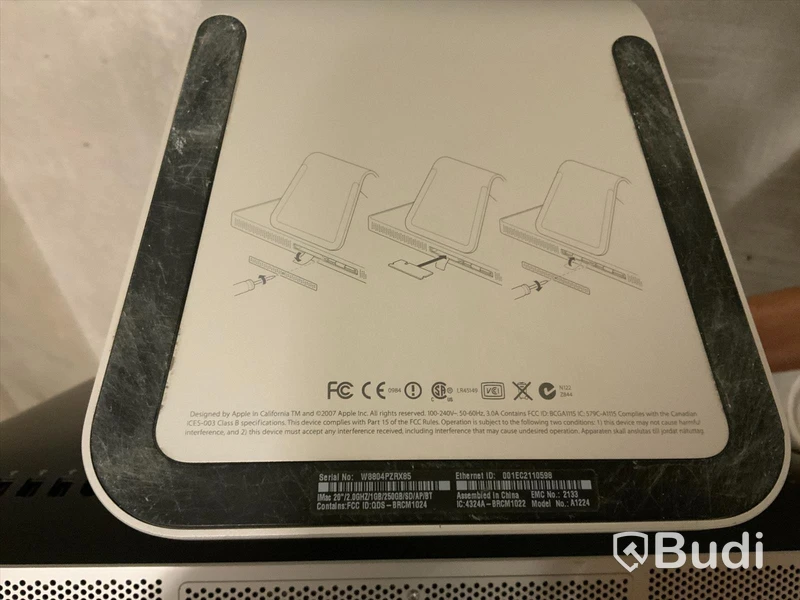 Dator,  Apple iMac A1224, 20tum/2.0ghz/1gb/250gb/sd/ap/bt