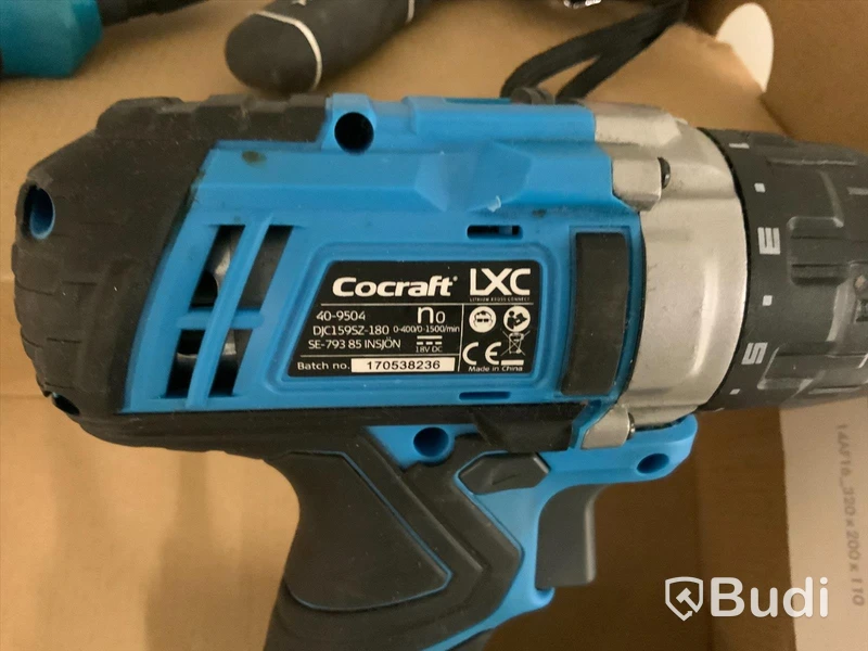 Skruvdragare Cocraft 18V Litium batteri med tillbehör